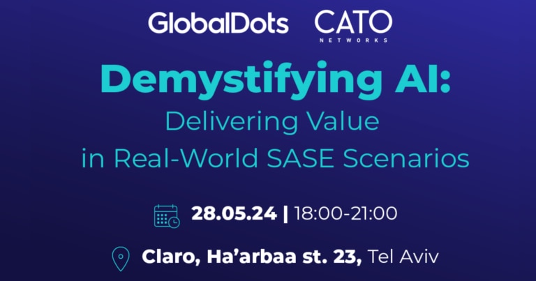 Event announcement for 'Demystifying AI' in Tel Aviv, 28.05.24.